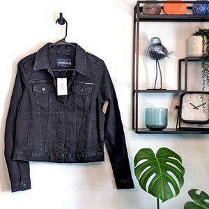 Black Wash Repreve® Denim Trucker Jacket